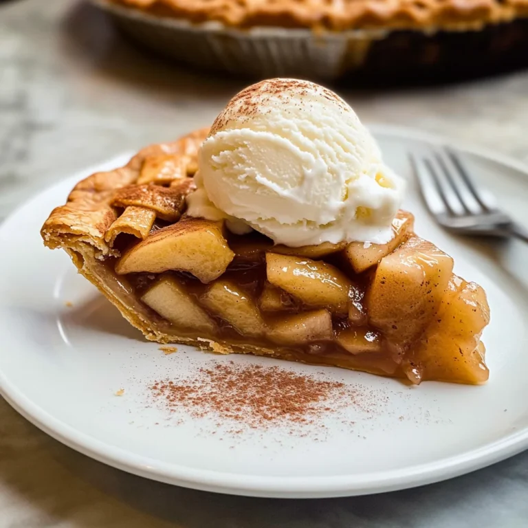 Apple Pie à la Mode (Apple Pie with Ice Cream Recipe)