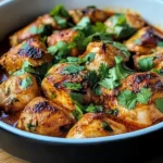 Baked Coconut Chili Chicken Thighs