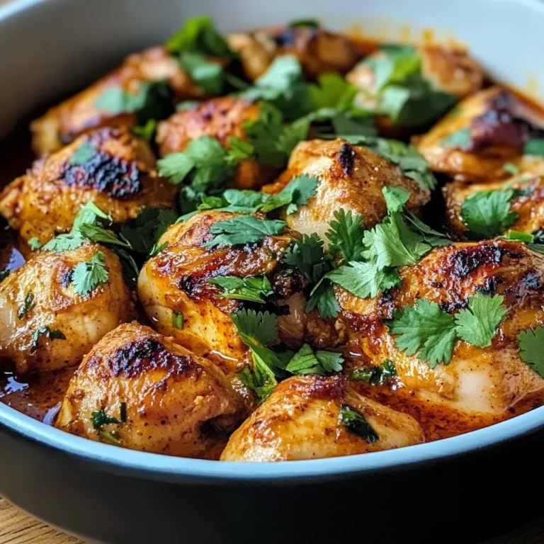 Baked Coconut Chili Chicken Thighs