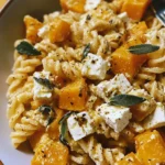 Baked Feta and Butternut Squash Pasta with Sage and Garlic
