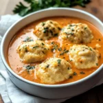 Best Tomato Soup with Cheddar Bay Dumplings