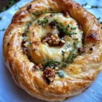 Blue Cheese Walnut Thyme Puff Pastry Twirl Recipe