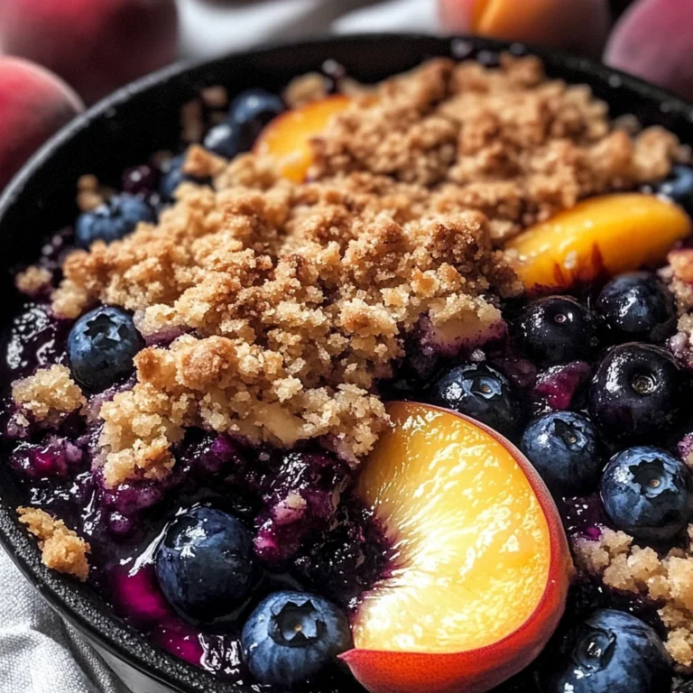 Blueberry Peach Crumble