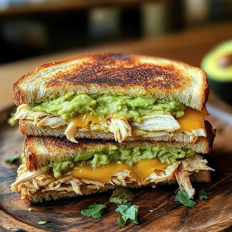 Chicken Avocado Melt Sandwich