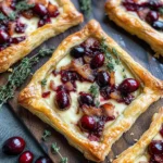 Cranberry Brie Tart with Pancetta & Thyme