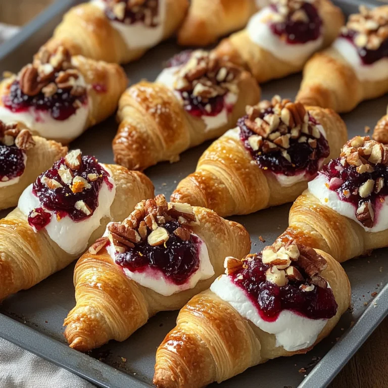 Cranberry Cream Cheese Crescent Bites
