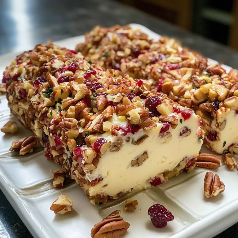 Cranberry Pecan Cheese Log