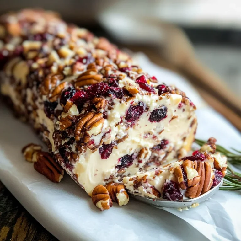 Cranberry Pecan Cheese Log