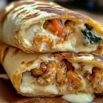 Creamy Chicken Spinach Wraps