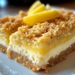 Creamy Lemon Cheesecake Crumb Bars Recipe