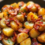 Crispy Bacon Honey Roasted Potatoes