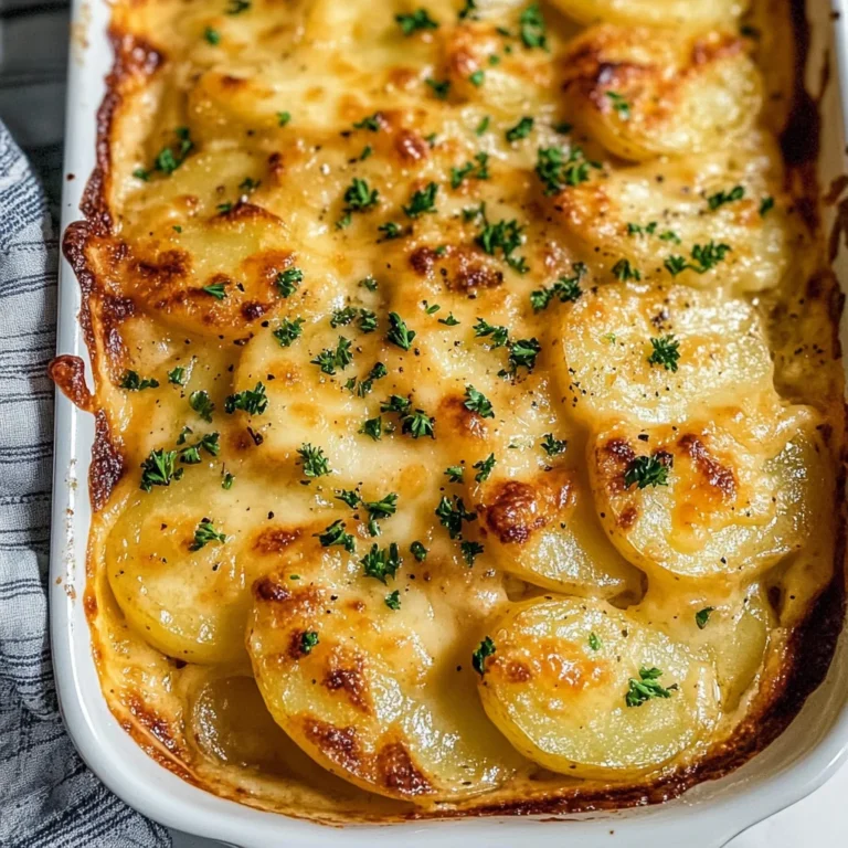 Dad’s Creamy & Cheesy Au Gratin Potatoes