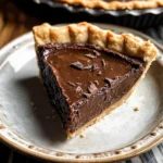 Dark Chocolate Chess Pie