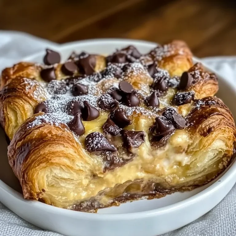Decadent Chocolate Croissant Breakfast Bake