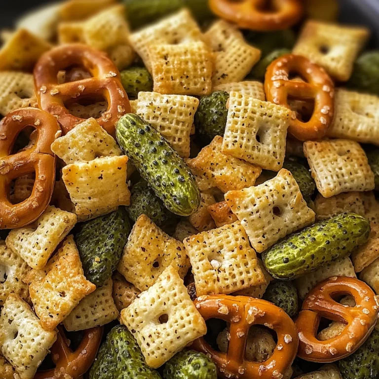 Dill Pickle Chex Mix: A Tangy Snack Sensation