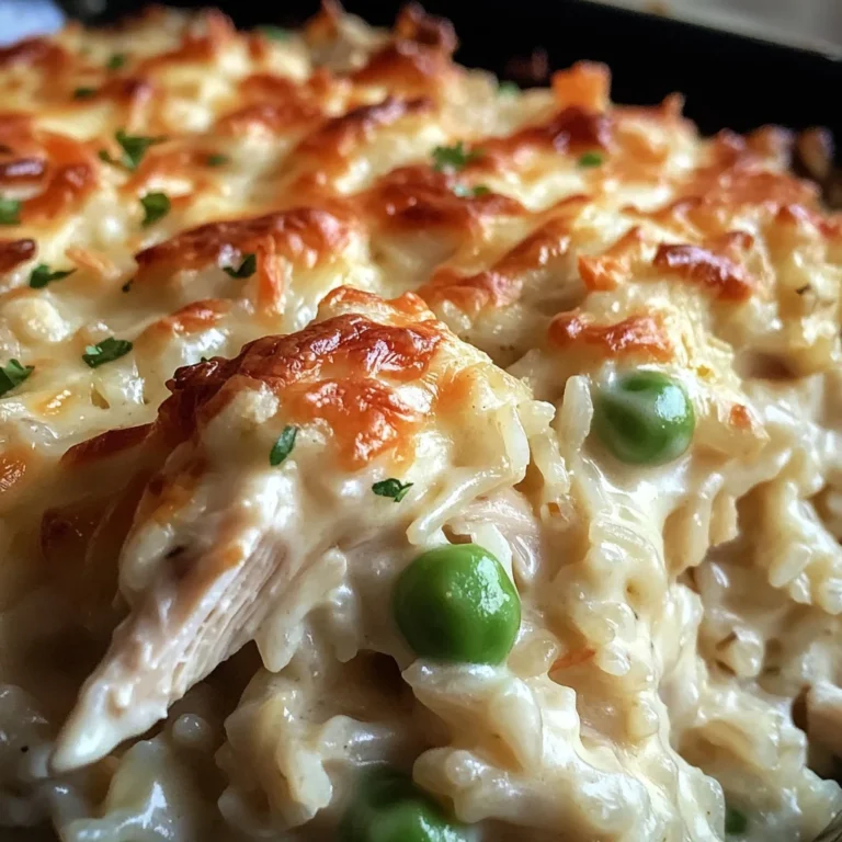 Dump-and-Bake Chicken Alfredo Rice Casserole Recipe