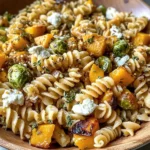 Fall Pasta Salad with Butternut Squash and Brussels