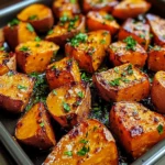 Garlic Butter Roasted Sweet Potatoes: A Delicious and Easy Recipe