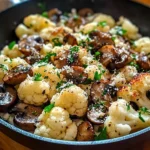 Garlic Cauliflower Mushroom Skillet: Quick & Delicious Dish