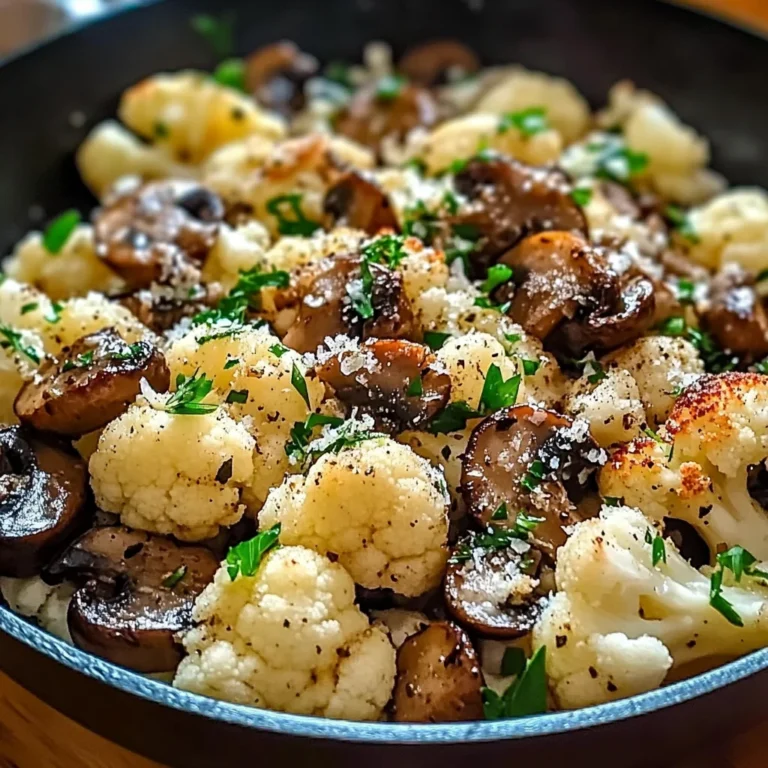 Garlic Cauliflower Mushroom Skillet: Quick & Delicious Dish