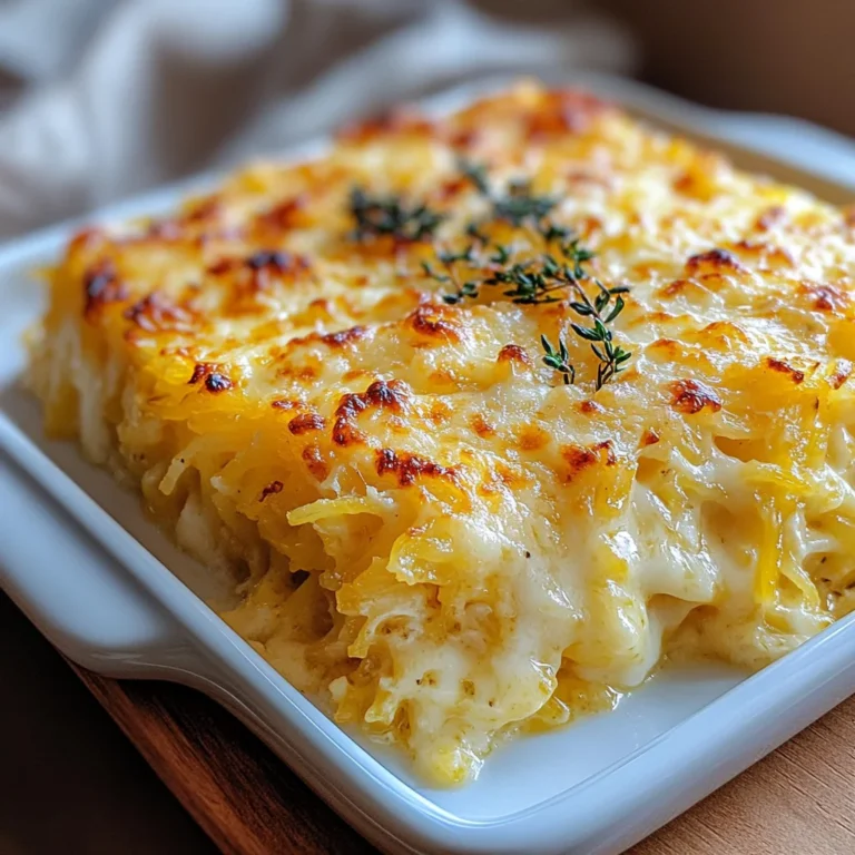 Healthy Spaghetti Squash Au Gratin