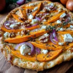 Kürbis-Flammkuchen mit Feta