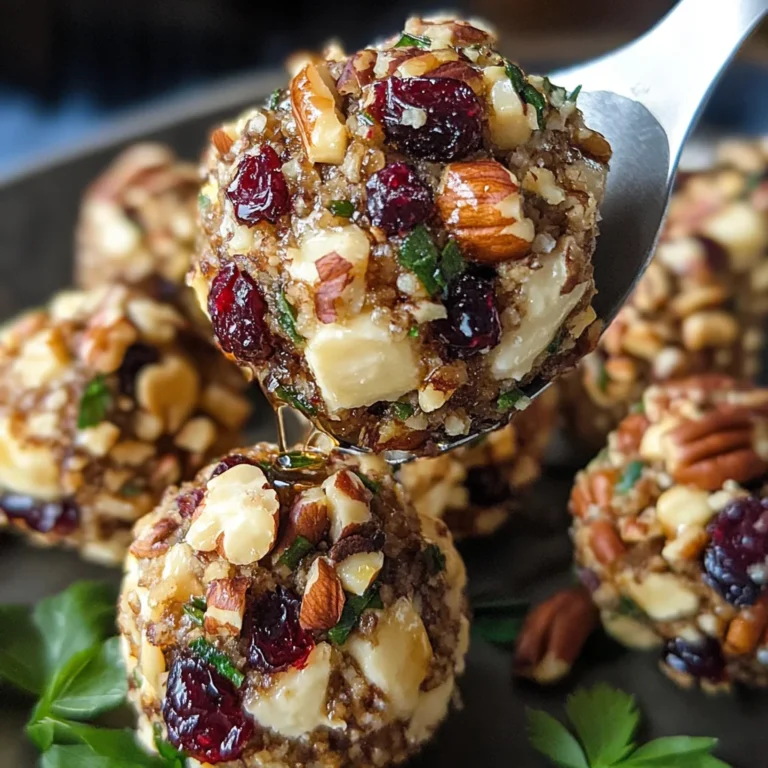 Mini Cranberry Pecan Goat Cheese Balls