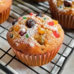 Moist Christmas Stollen Muffins