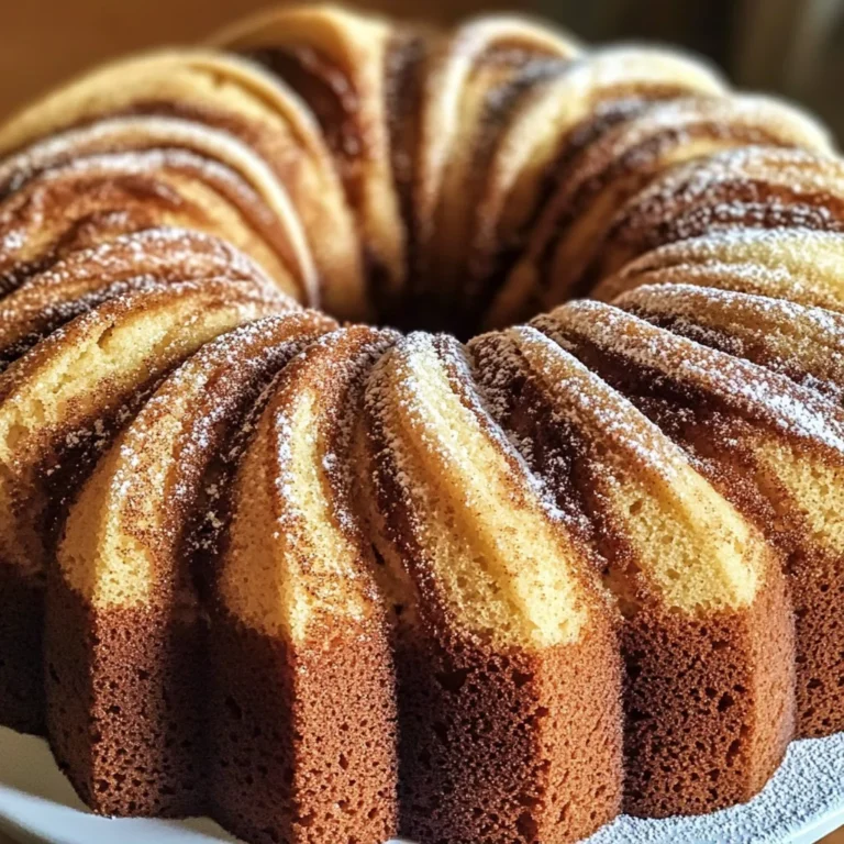 Moist Cinnamon Swirl Bundt Cake Recipe