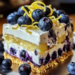 No-Bake Lemon dazzling Blueberry cream Cake