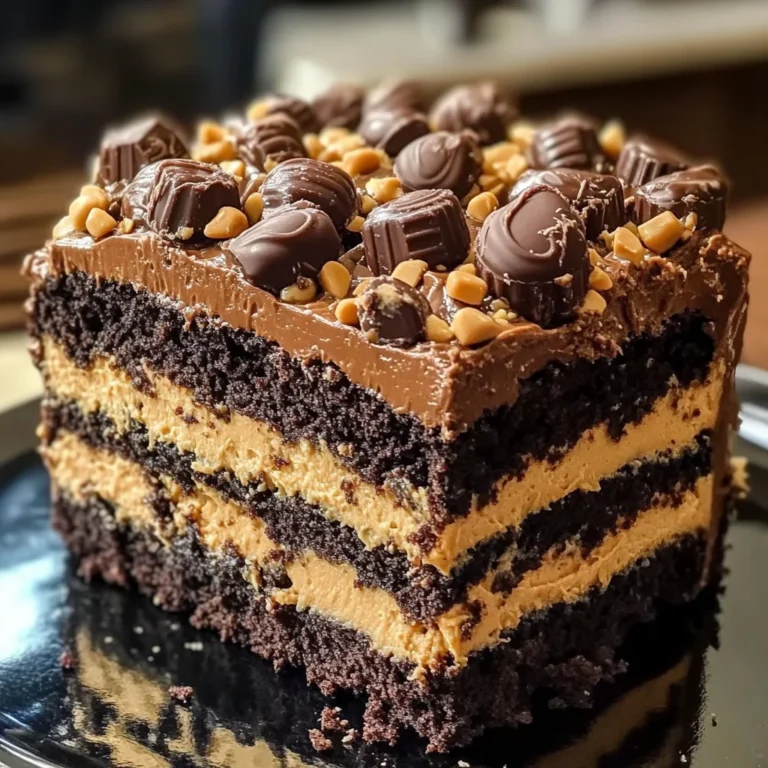 Reese’s Peanut Butter Earthquake Cake