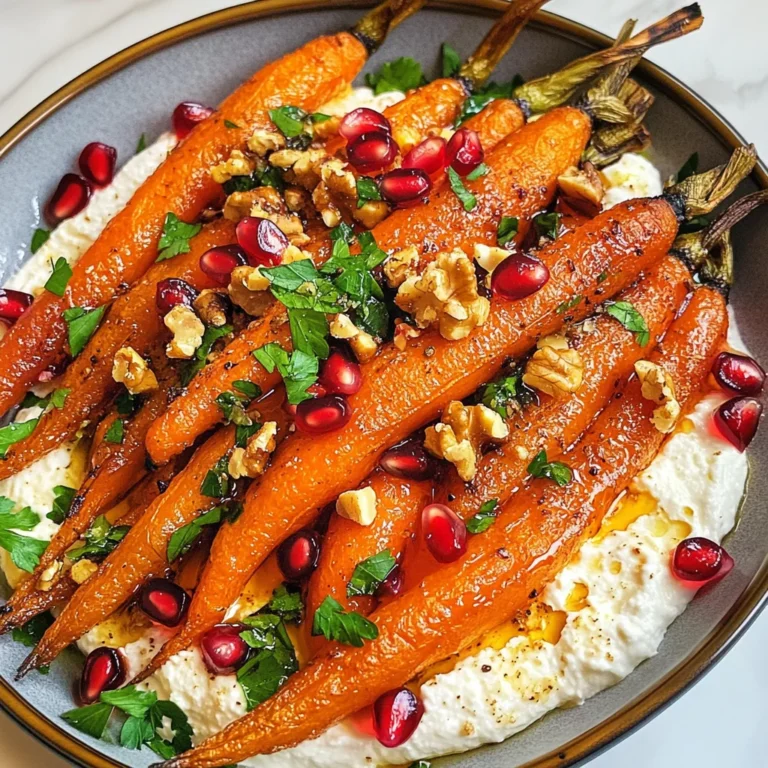 Roasted Carrots with Vegan Ricotta
