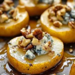 Roasted Pears with Blue Cheese, Walnuts and Honey Recipe
