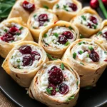Savory Christmas Cranberry Roll Ups