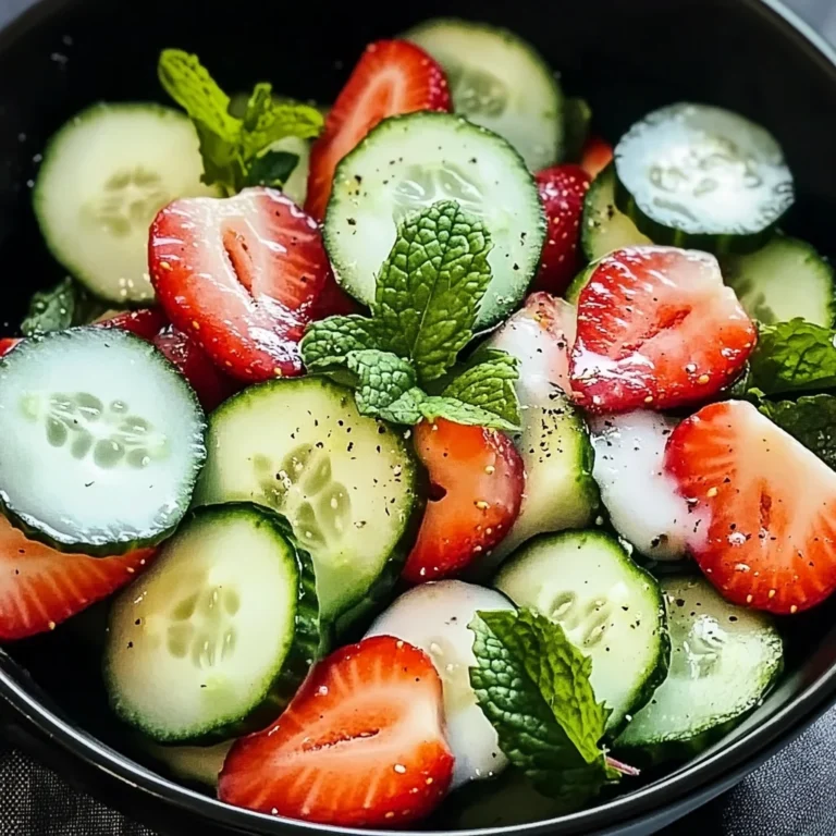 This Cucumber Strawberry Salad