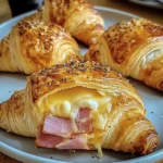 Baked Ham and Cheese Croissants