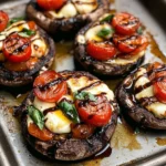 Caprese Stuffed Portobello Mushrooms