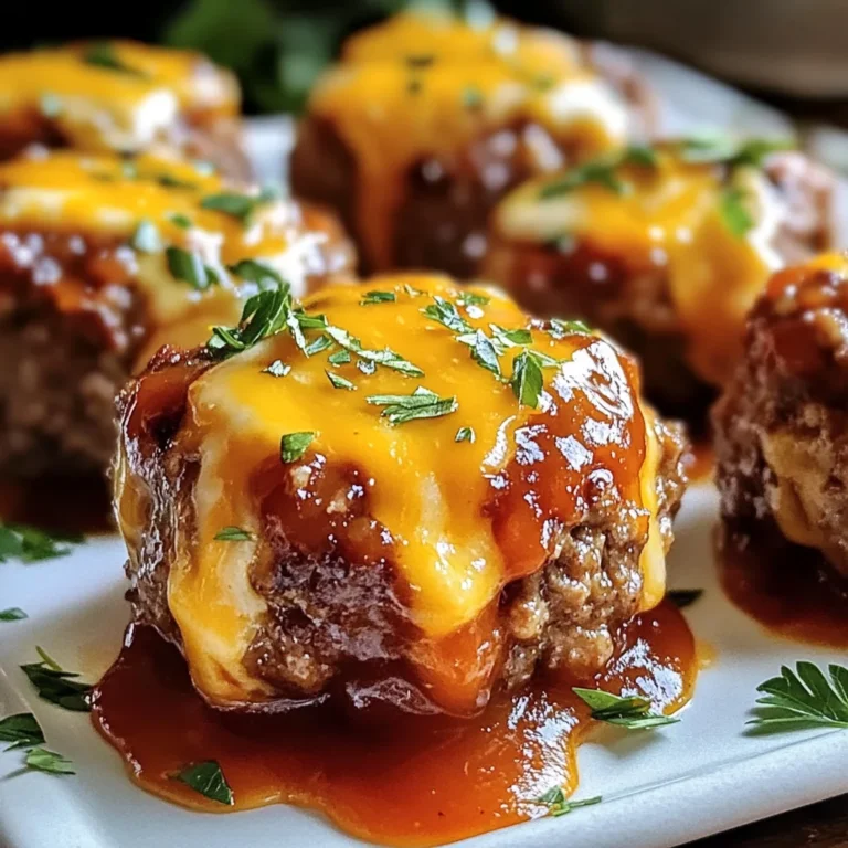 Cheesy Stuffed Meatloaf Bites