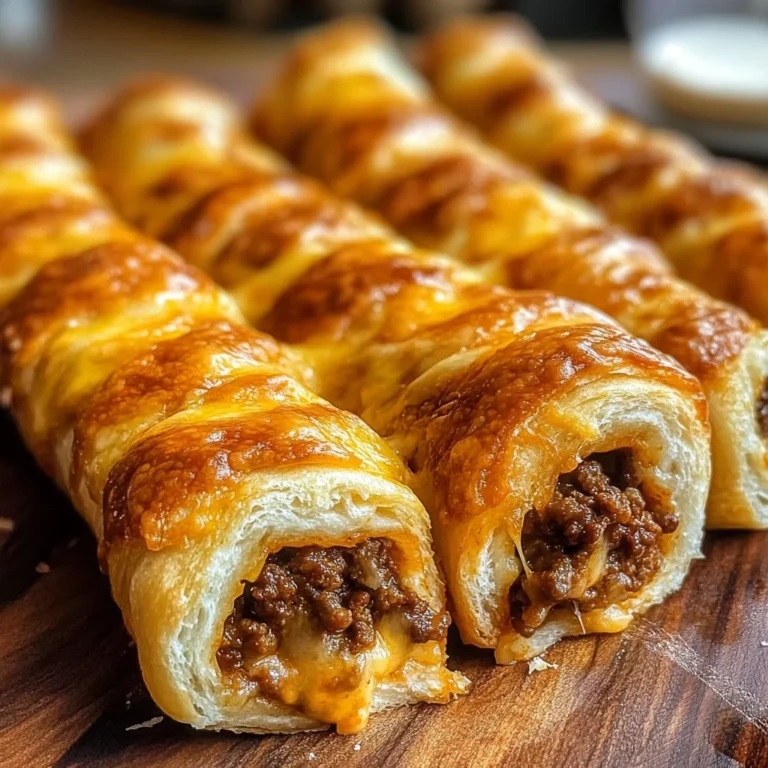 Cheesy Taco Stuffed Breadsticks with Taco Filling