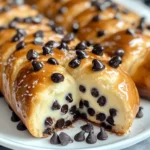 Chocolate Chip Vanilla Custard Brioches