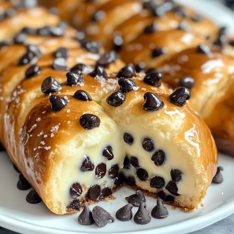 Chocolate Chip Vanilla Custard Brioches