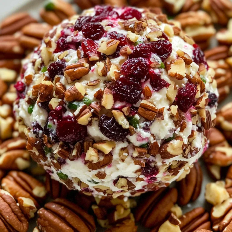 Cranberry Pecan Goat Cheese Ball