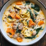 Creamy Sausage Tortellini Soup