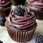 Dark Chocolate Blackberry Cupcakes: Indulge in a Decadent Dessert Delight