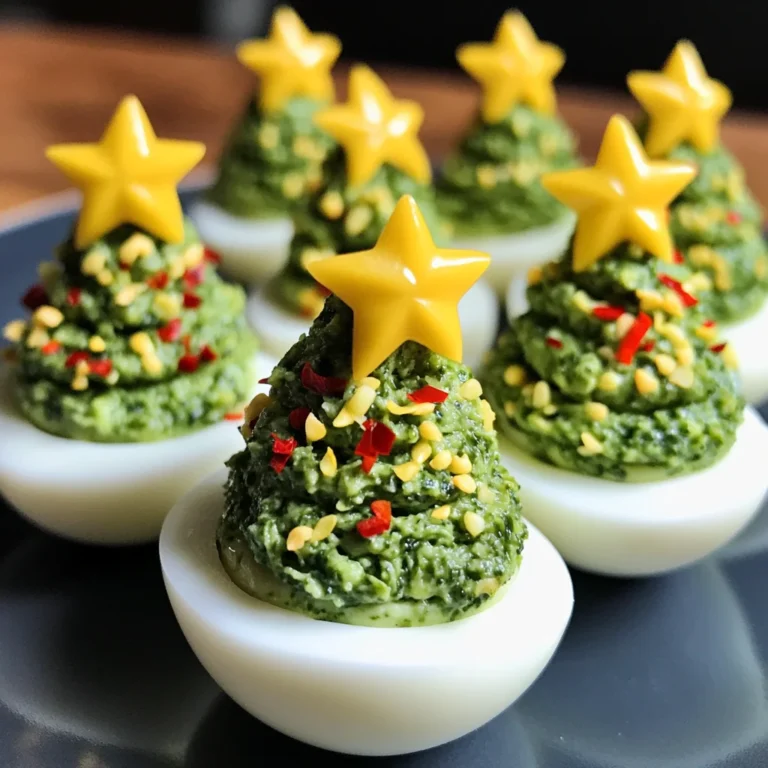 Deviled Egg Christmas Trees