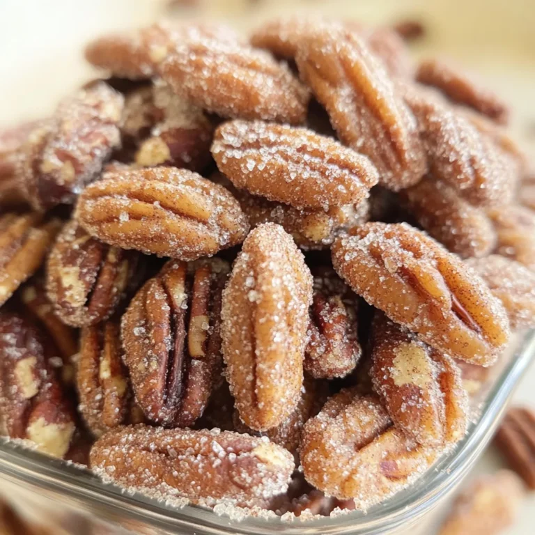 Easy Cinnamon Sugar Pecans