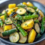 Flavorful Asparagus with Zucchini and Squash