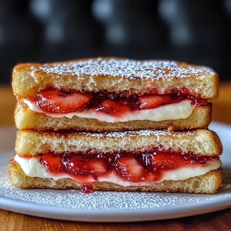 Fried Strawberry Cheesecake Sandwiches