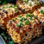 Garlic Parmesan Chicken Meatloaves