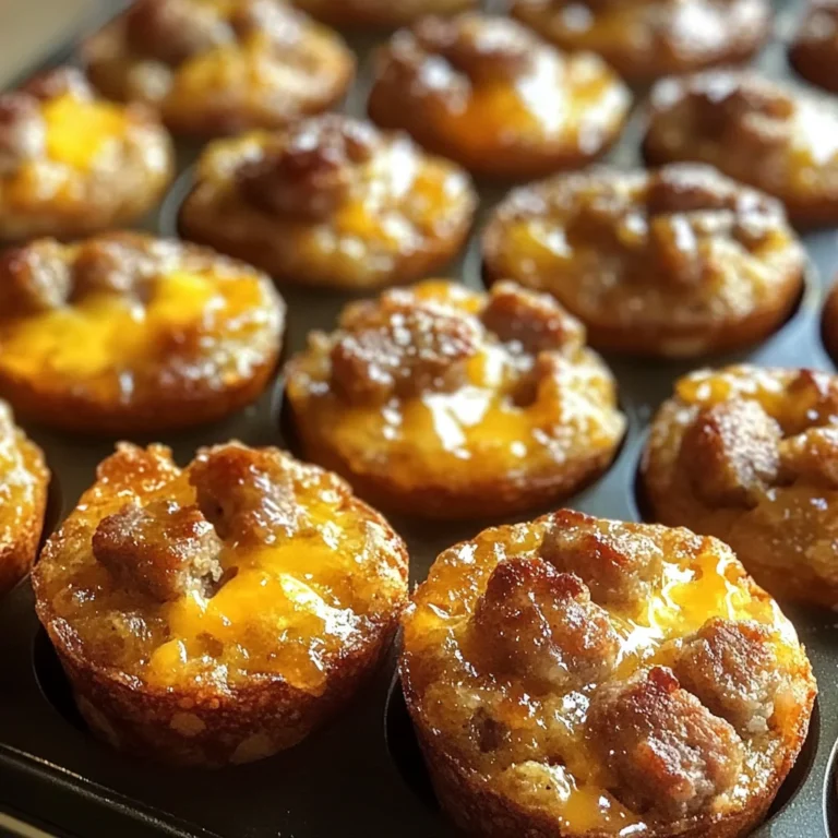 High-Protein Pancake Sausage Mini Muffins